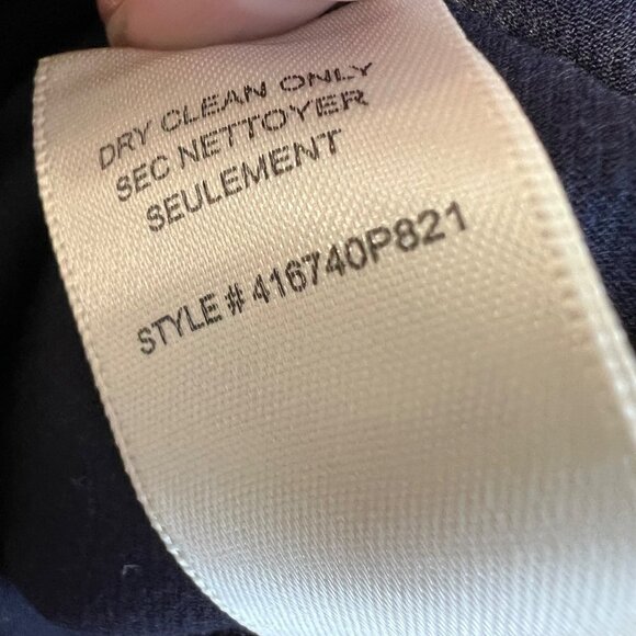 Rebecca Taylor wide legs crop Pants, Nany blue, Size 2 - Picture 12 of 12